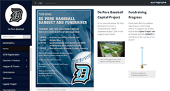 Desktop Screenshot of deperebaseball.com